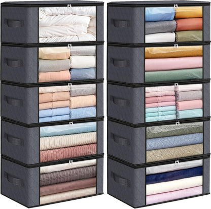Fab totes Storage Bags for Clothes Blanket Storage Bins with Lids