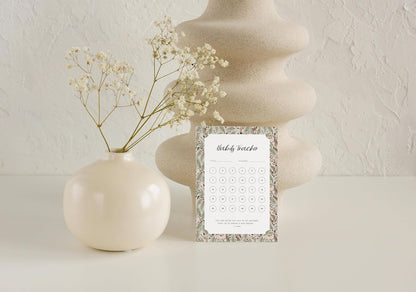 Habit Tracker Calendar - Made in USA, Designed by Local Artist, Motivational 30 day monthly challenge - Tool and gift for Productivity, Self-growth (Habit Tracker-Florals, U-Stand)