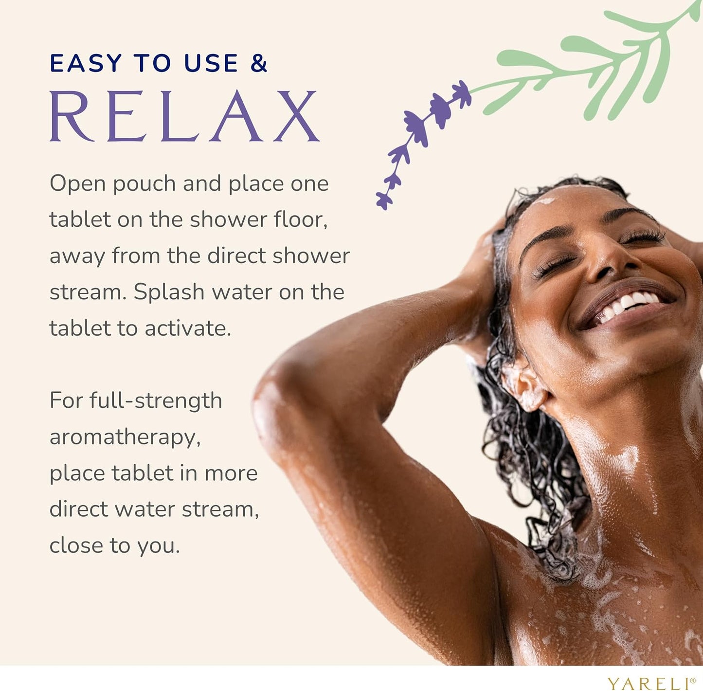 Yareli Eucalyptus Mint Shower Steamers Aromatherapy – Potent Essential Oils, Slow-Dissolve Tablets for Daily Shower Self-Care – Dye-Free, Made in USA – 12 Pack