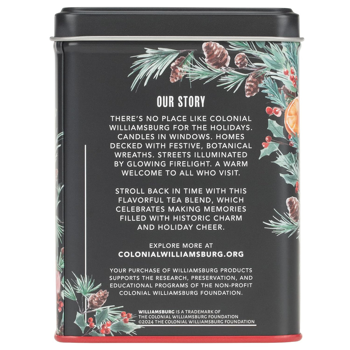 Harney & Sons Holiday Heritage Colonial Williamsburg Blend | Black Tea with Warm Apple, Cinnamon, and Orange Peel,20 Count (Pack of 1)