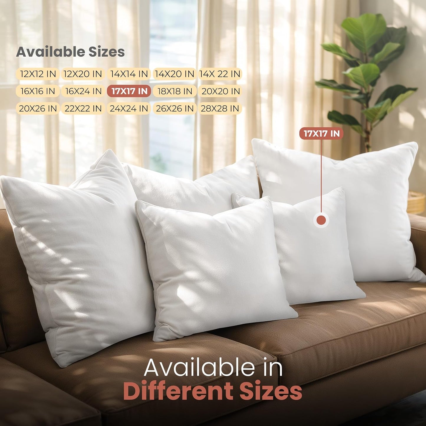 Utopia Bedding 12x20 Pillow Inserts, Set of 2, White – Indoor Decorative Throw Pillows for Bed, Sofa & Couch – Soft, Supportive & Fluffy Cushion Inserts