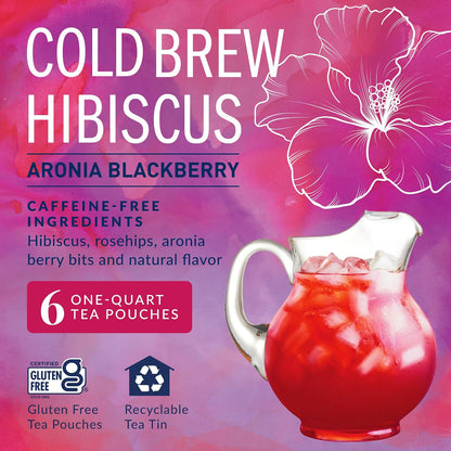 The Republic of Tea Cold Brew Hibiscus Aronia Blackberry Iced Tea