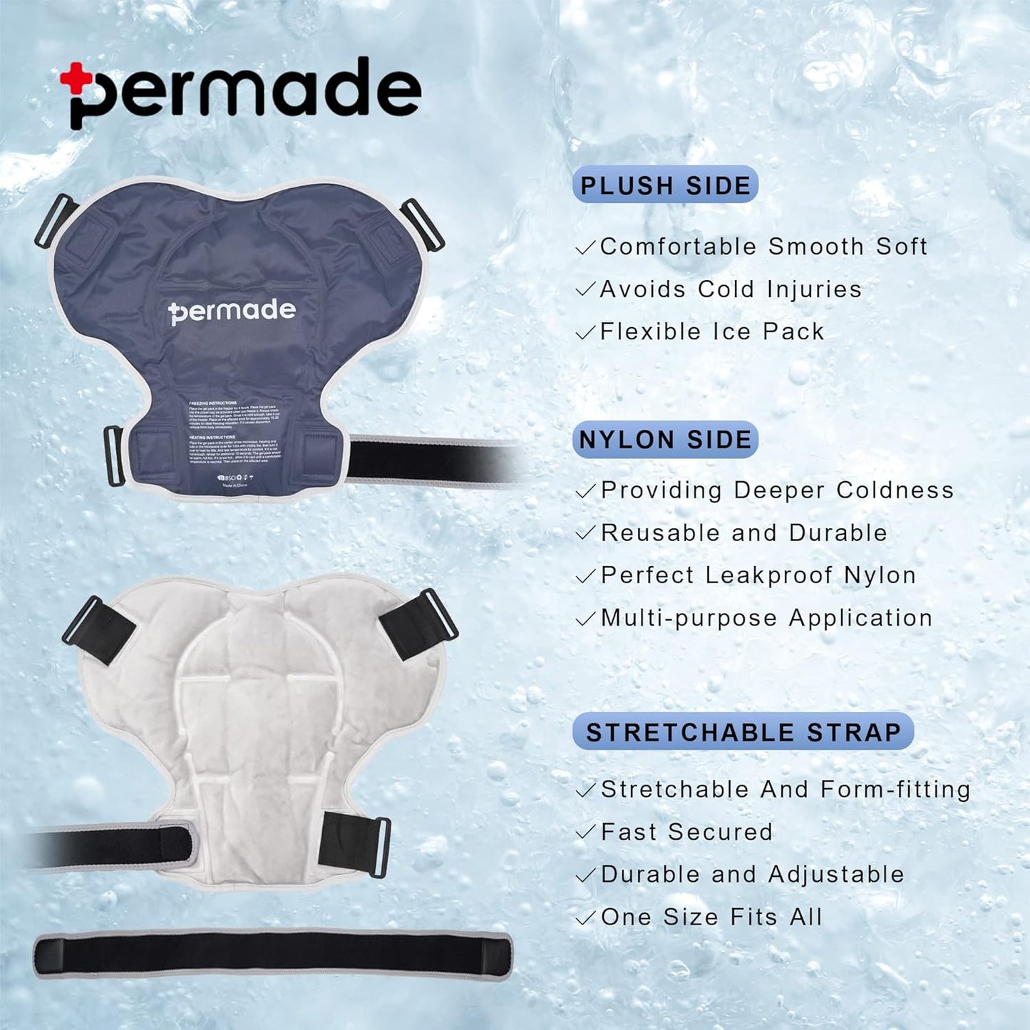 Shoulder Ice Pack Rotator Cuff Cold Therapy, Reusable Ice Pack Wrap Shoulder Cold Pack