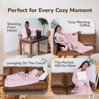 Super Blanky Wearable Blankets for Women & Men, Graduation Day Gift for Her, Cozy Gifts for Women, Wife Birthday Gifts Ideas