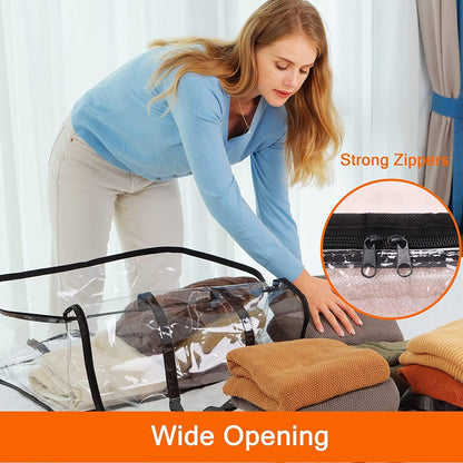 Vieshful Clear Storage Bags for Clothes Blanket Comforter & Bedding