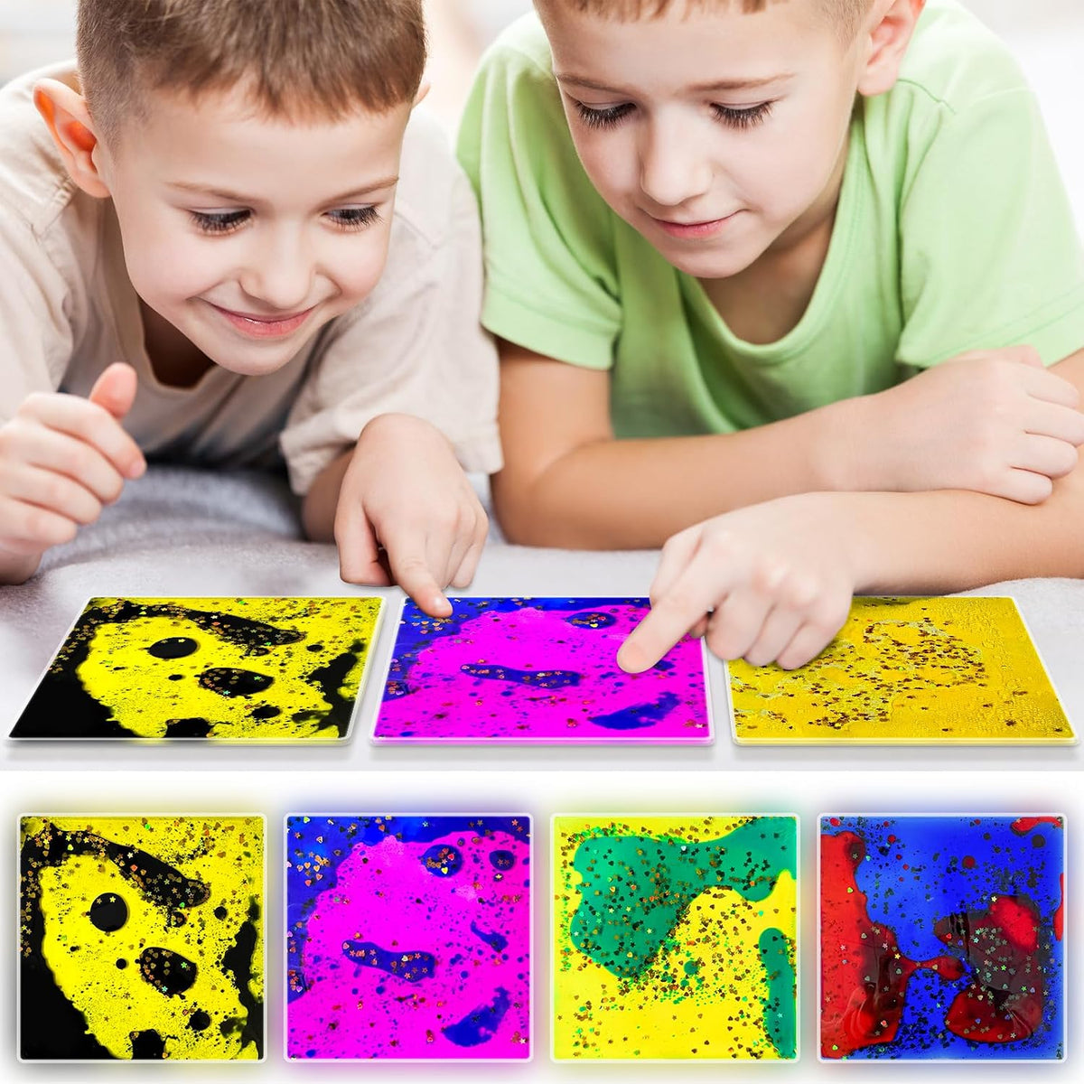 Onyoloy Sensory Soft Gel Liquid Toys - Hexagon Sensory Motion Fidget