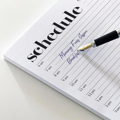 Daily Planner Notepad, Daily Schedule Pad, Tear-Off, A5 Size (5.8" x 8.3") To Do List Notepad, Productivity Planner for Work and Study, Premium Thick Paper with Cardboard Back Support by Hadigu.