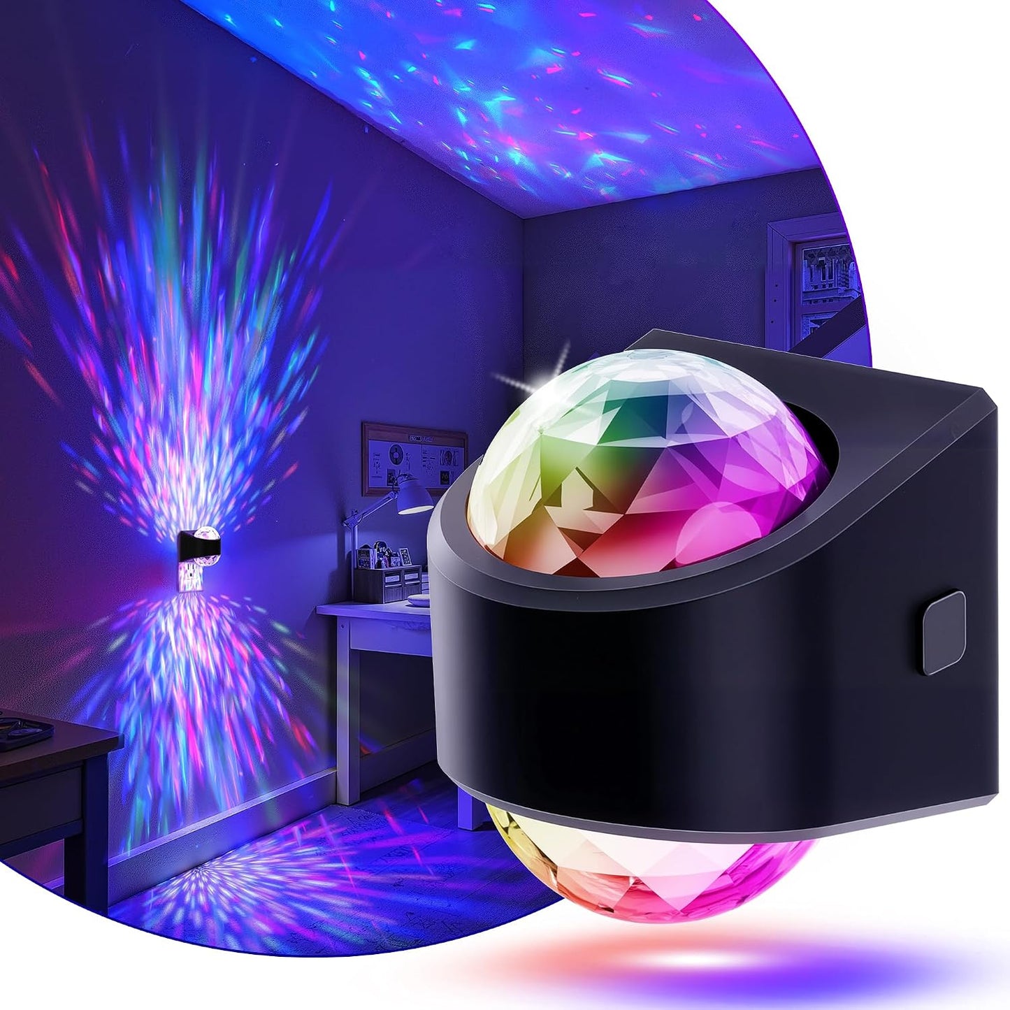 L LOHAS LED Night Light,Projector Night Light with Dusk to Dawn Sensor