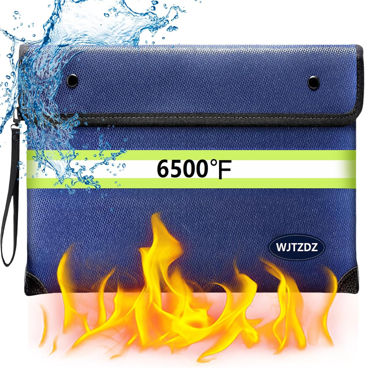 Upgraded Fireproof Money Bag,10 Layers of Heat Insulated Materials 6500°F