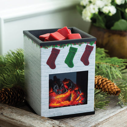 Candle Warmers ETC. Illumination Fragrance Warmer- Light-Up Warmer for Warming Scented Candle Wax Melts and Tarts or to Freshen Room, White Harmony