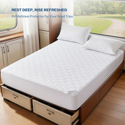 BEDLORE Waterproof Mattress Protector, King Size Mattress Pad with Deep Pocket 6"-18" Depth, Soft Noiseless Dirt-Proof Bed Mattress Cover Washable for Home, Bedroom, Hotel (Gray)