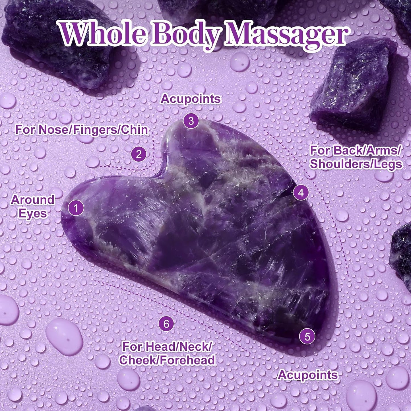 Gua Sha Facial Tools Guasha Tool Gua Sha Jade Stone Manual Massage Sticks for Jawline Sculpting and Puffiness Reducing for Face Body Tensions Reduce Festive Gifts