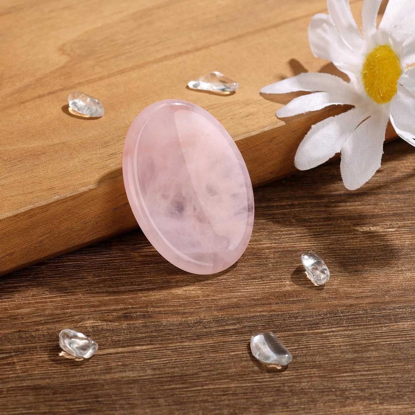 6PCS Thumb Worry Stone for Anxiety Healing Crystals Sets, Hand Carved Crystals and Healing Stones, Meditation Crystal Reiki Natural Relax Palm Stone for Anxiety Therapy Relief