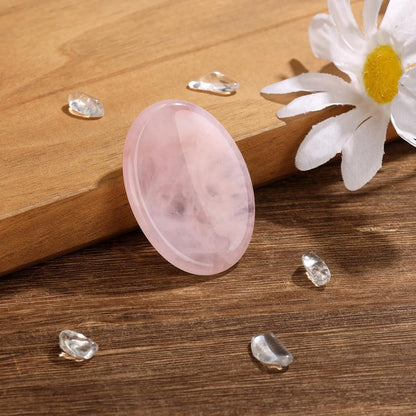 6PCS Thumb Worry Stone for Anxiety Healing Crystals Sets, Hand Carved Crystals and Healing Stones, Meditation Crystal Reiki Natural Relax Palm Stone for Anxiety Therapy Relief
