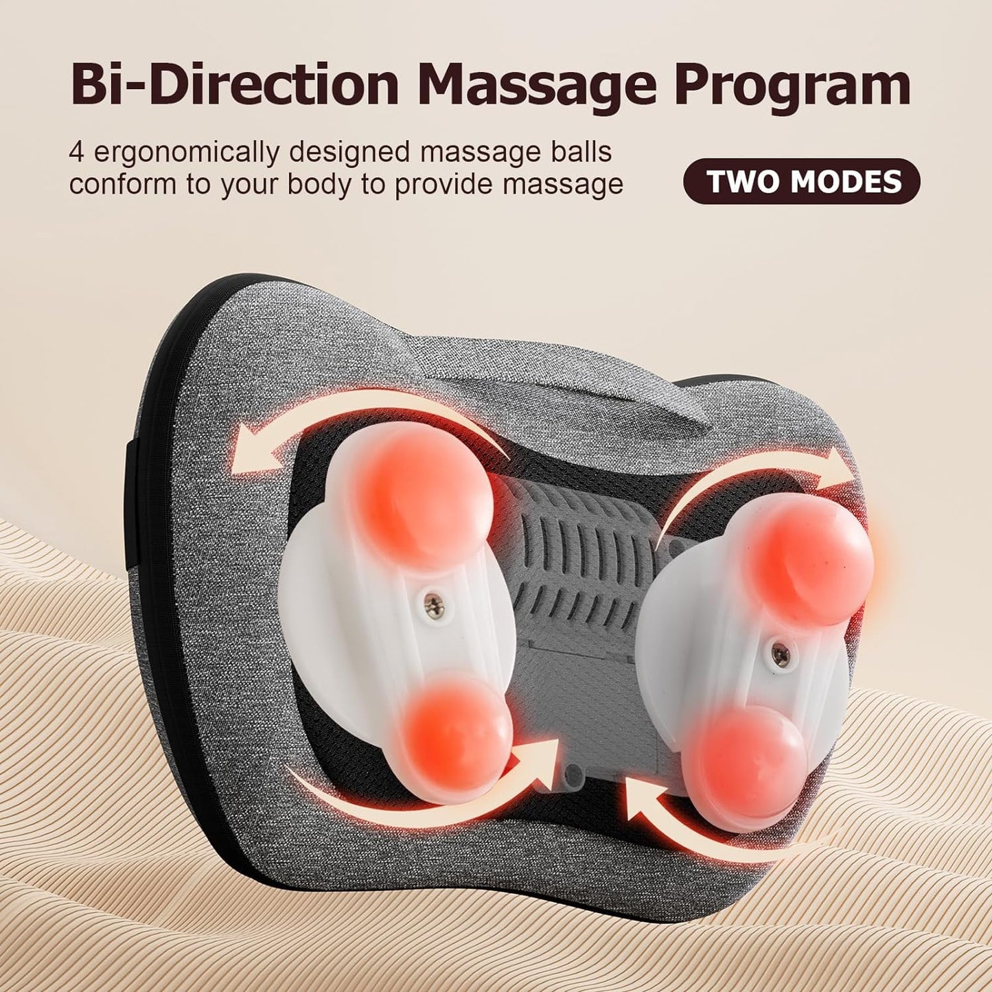 VIKTOR JURGEN Shiatsu Back Massager with Heat – Deep Tissue Massage for Neck, Shoulder, Back Pain Relief, Electric Kneading 3D Massage Pillow, Christmas for Men Women Dad Wife Mom Gifts (NOT Cordless)