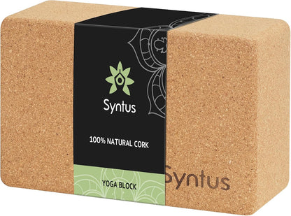 Syntus Yoga Block and Yoga Strap Set, Soft Non-Slip Yoga Blocks 9×6×4 inches, 8FT Metal D-Ring Strap for Yoga, General Fitness, Pilates, Stretching and Toning