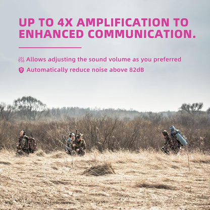 PROHEAR Electronic Ear Protection for Shooting with 4X Sound Amplification, Gun Range Hearing Protection Muffs, NRR 23dB Noise Reduction Headphones for Hunting, Green