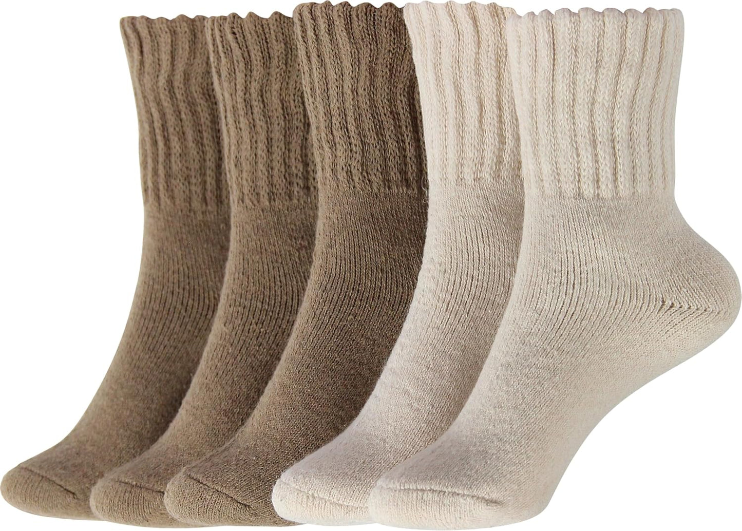 BenSorts Women's Winter Boots Socks Thick Warm Cozy Crew Socks Solid Color Gifts
