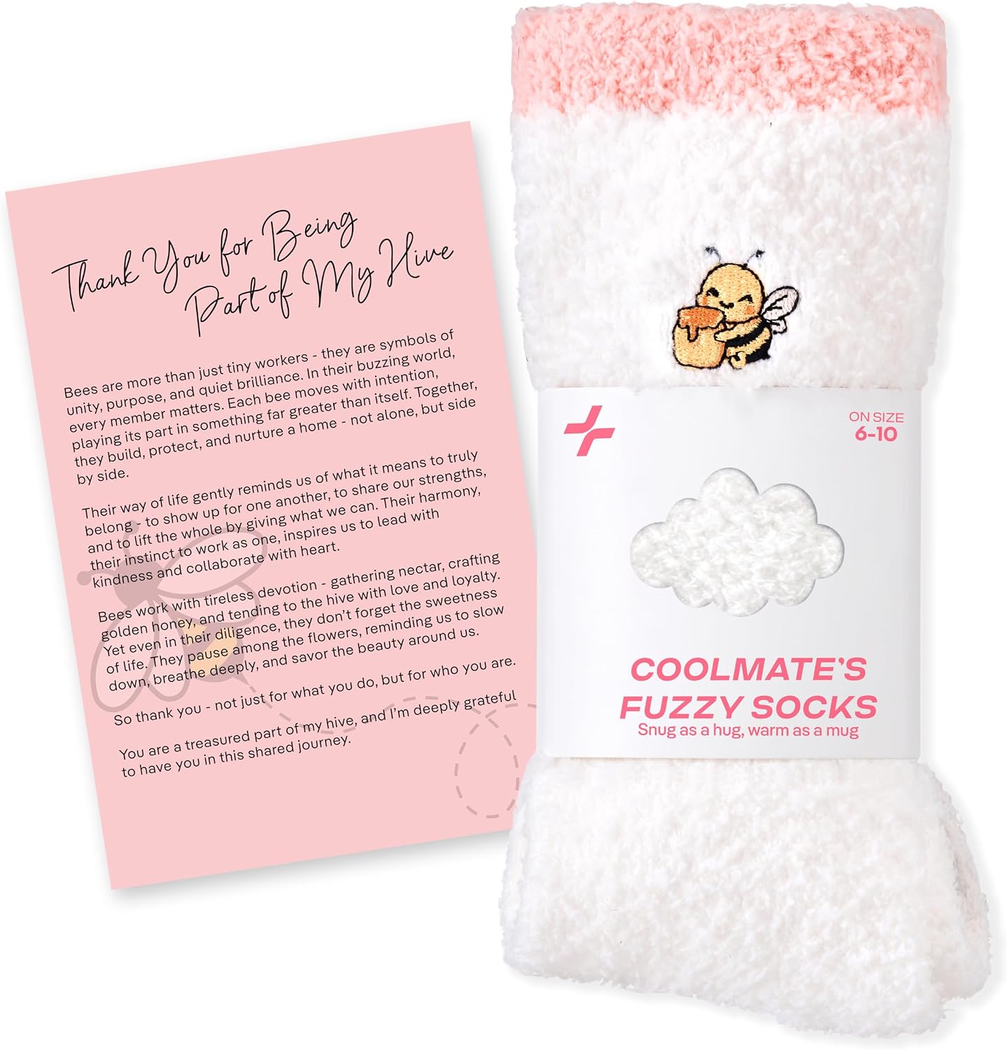 COOLMATE Fuzzy Socks for Women Gift Box – Cozy Soft Cloud Socks for Spa Home, Mother’s Day Gifts for Mom Grandma