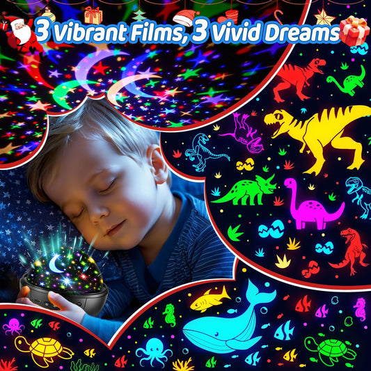Night Light for Kids, 93 Lighting+3 Films Star Projector, Gift for 3-5