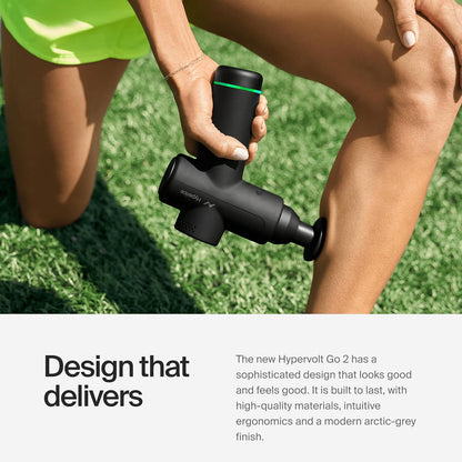 Hyperice Hypervolt Go 2 Handheld Percussion Massage Gun Deep Muscle Tissue