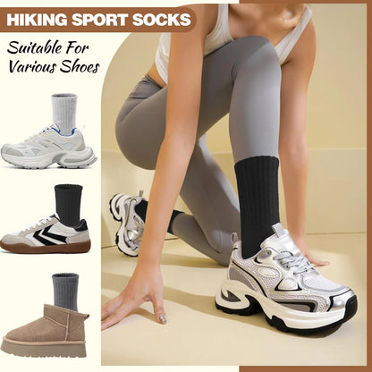 EBMORE Merino Wool Socks for Women Hiking Thermal Warm Winter Thick Boot Cozy Crew Comfy Work Socks for Ladies 5 Pairs
