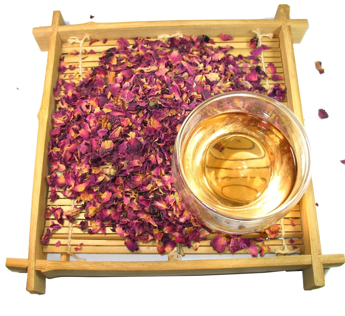 Greenhilltea Rose Petals Dried Flowers in Resealable Pouch, Edible Flowers for Herbal Tea, Rosewater, Baking, Decorating Desserts, 1 OZ bag