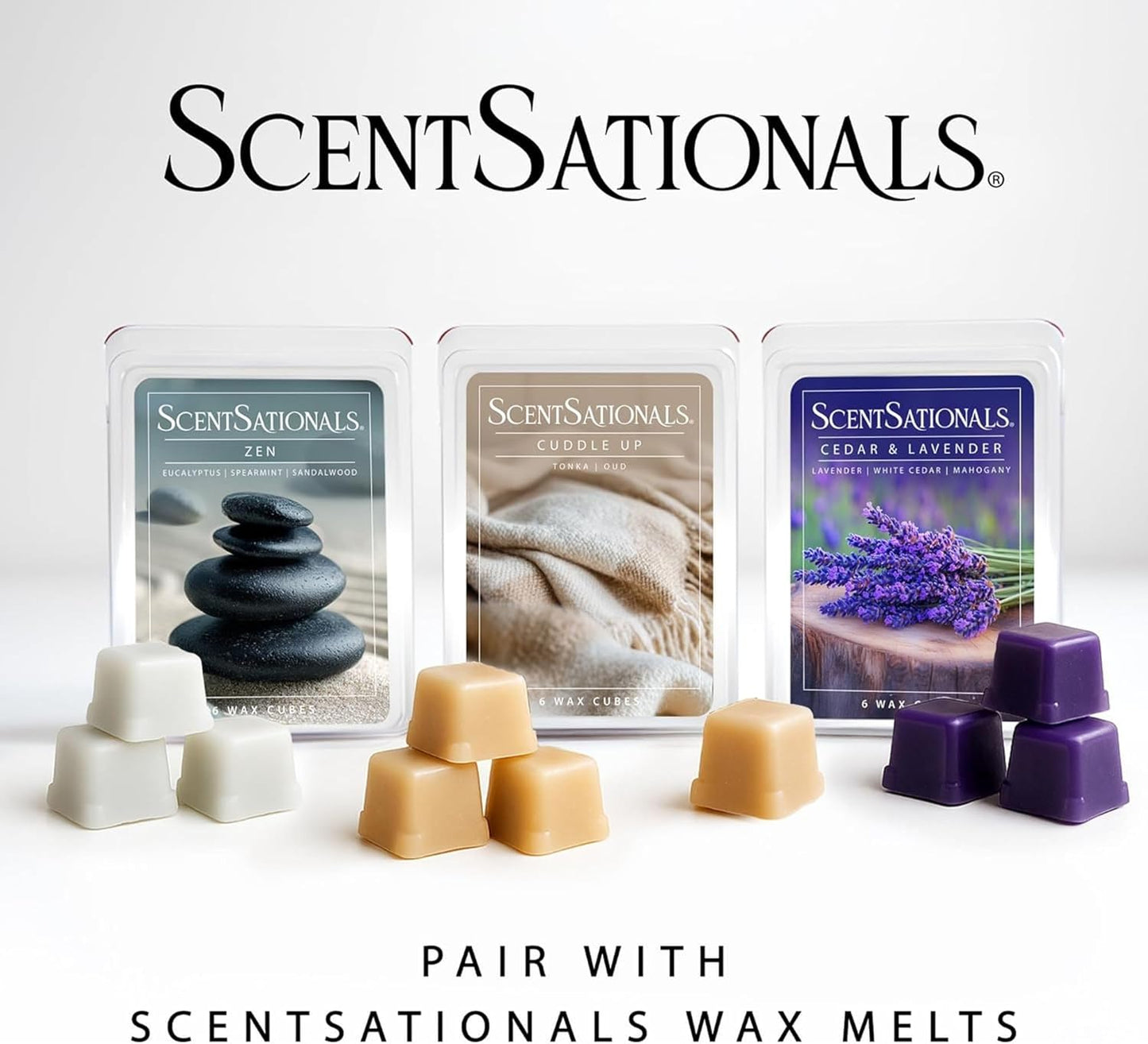 Scentsationals Wax Melt Warmer, Wax Warmer for Scented Wax Melts - Kristy - Candle Wax Melter for Fragrance Cubes and Tarts