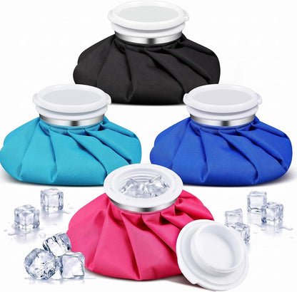 Honoson 4 Pack Reusable Ice Pack for Injuries, Ice Bags Hot Water Bag for Hot & Cold Pain Relief No-Leak Elastic Breathable for Muscle, Joint Pain Swelling, Sports & Home Use(Cute Fruit Style)