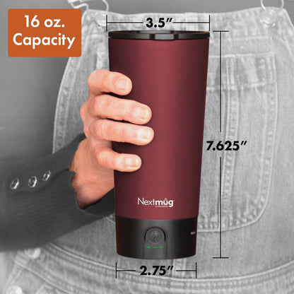 Nextmug Go - Temperature-Controlled, Self-Heating Travel Mug