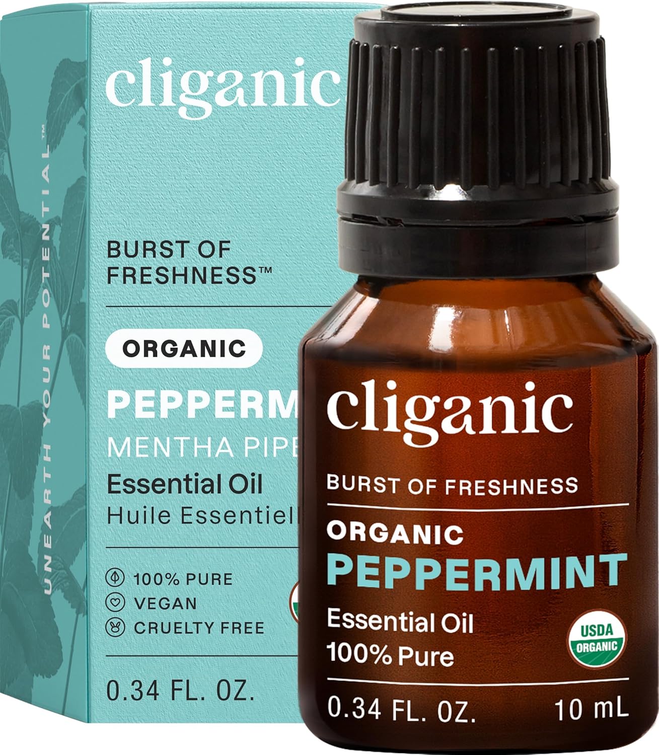 Cliganic Organic Lavender Essential Oil - 100% Pure Natural Undiluted, for Aromatherapy Diffuser | Non-GMO Verified - Colors A