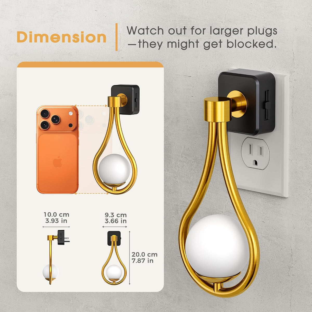 Briignite Night Light,Night Lights Plug into Wall,LED Projector Night Light