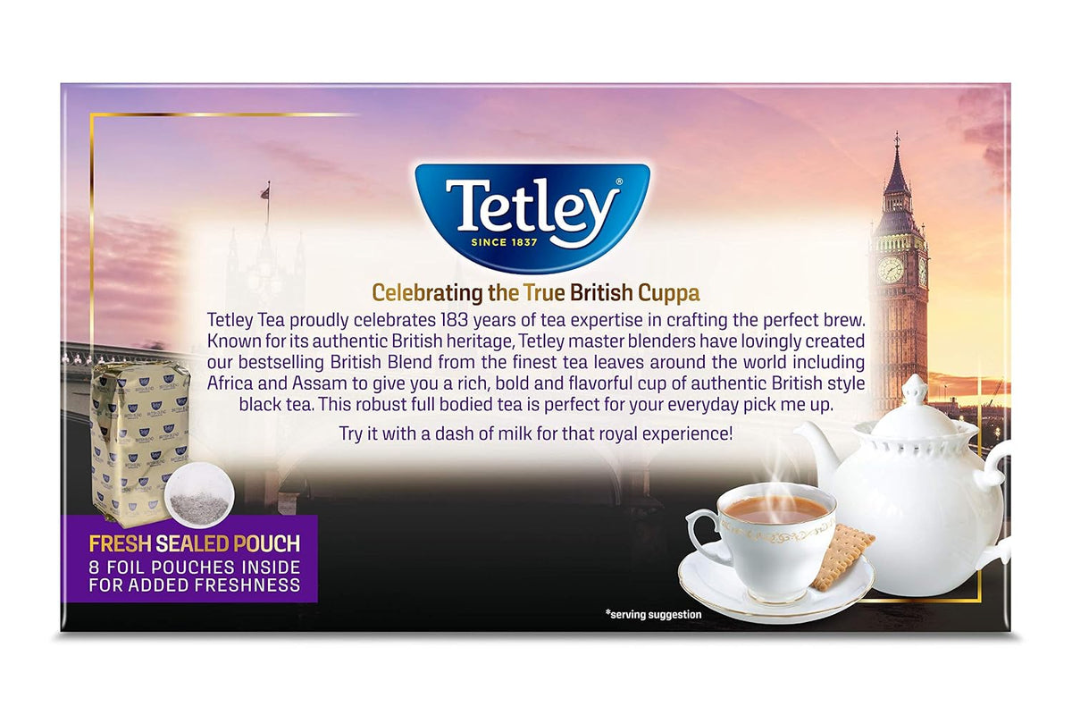 Tetley, British Blend Black Tea, 320 Count, Hot or Iced, Rich & Robust Black Tea