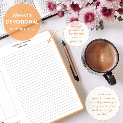 Christian Planner 2026 Daily Planner - Faith Based Monthly and Weekly Planner, Vision Board, and Habit Tracker - 2026 Calendar, Personal Organizer and Devotional Journal (Spiral, Pine)