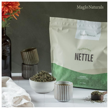 MagJo Naturals Nettle Leaf Tea, 1lb (16Oz) Cut and Sifted: Bulk European Stinging Nettle (Urtica Dioica)