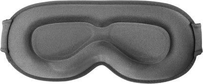 Sleep Eye Mask for Men Women, Lash Extensions 3D Sleeping Mask, Travel Blackout Night Blindfold Eye Shade Cover with Adjustable Strap (Black)