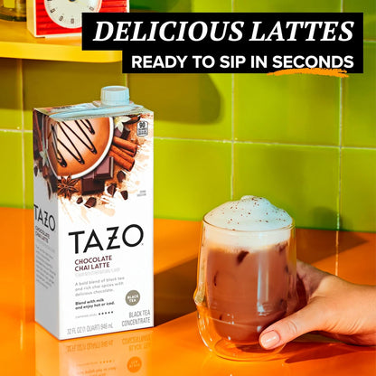 TAZO Skinny Chai Latte Concentrate, 32 oz Cartons, 2-Pack