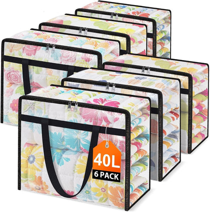 60L Clear Under Bed Storage Containers, Large Clothes Storage Bags