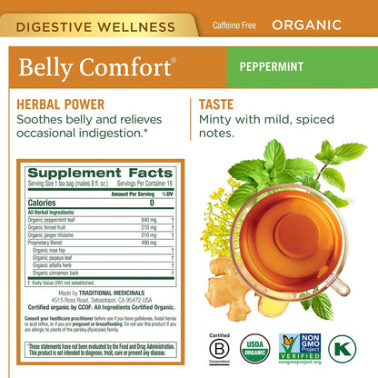 Traditional Medicinals Organic Lemon Ginger Tea, 1.13 Oz, 16 Count
