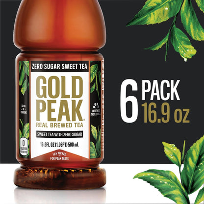 Gold Peak Zero Sugar Diet Iced Tea Drink, 16.9 fl oz