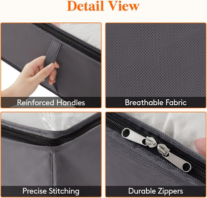 Lifewit 95L Under Bed Storage Container, Blanket Organizer, Gray