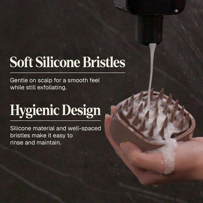 Black Wolf Sonic Scalp Scrubber - Rechargeable Hair & Scalp Scrub Brush