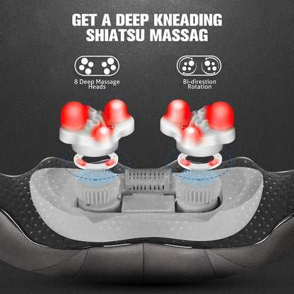 MagicMakers Fathers Day Dad Gifts, Shiatsu Neck Massager with Heat for Pain Relief Deep Tissue – Christmas Gift for Women, Men, Mom, Dad, Her, Him– Amazing Back & Shoulder Relief from Daughter or Son