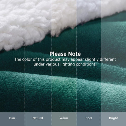 Bedsure GentleSoft Sherpa Fleece Throw Blanket for Couch, Non-Heated, Thick & Warm Cozy Blanket for Winter, Soft Fuzzy Plush Throw Gifts for Women and Men, Grey, 50x60 Inches