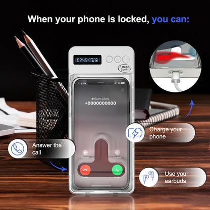 Phone Lock Box, Timed Lock Box Cell Phone Locker