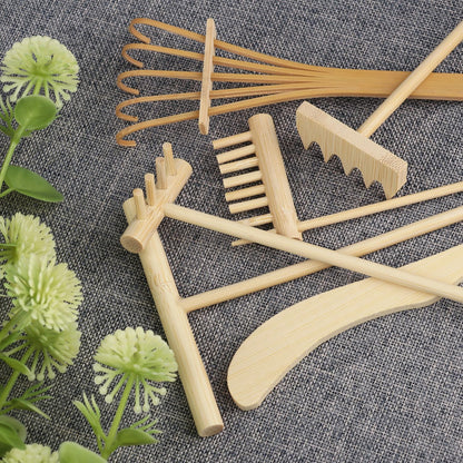 24 PCS DIY Sand Zen Garden Tools, Mini Zen Garden Rake Sets for Serenity and Spiritual Meditation, Tasteful and Elegant Zen Garden Accessories for Home Decor, and Father or Mother's Gift, by GNIEMCKIN
