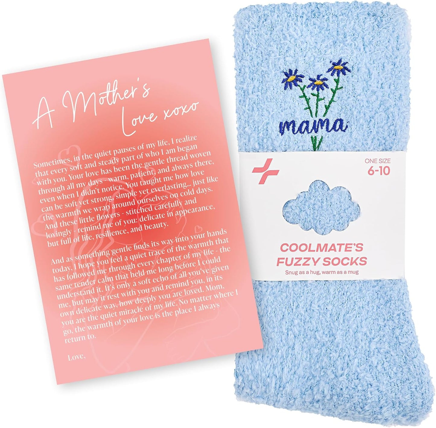 COOLMATE Fuzzy Socks for Women Gift Box – Cozy Soft Cloud Socks for Spa Home, Mother’s Day Gifts for Mom Grandma