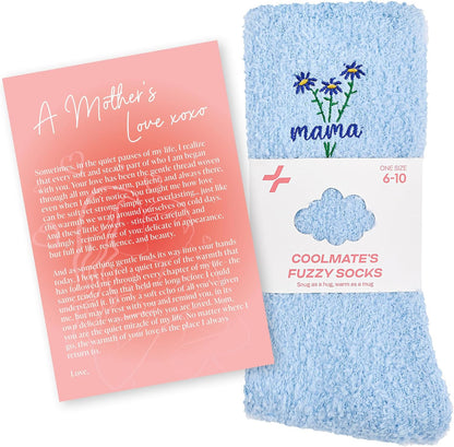 COOLMATE Fuzzy Socks for Women Gift Box – Cozy Soft Cloud Socks for Spa Home, Mother’s Day Gifts for Mom Grandma