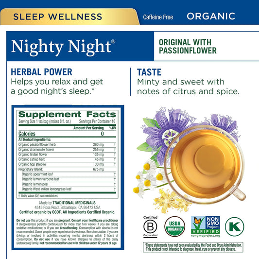 Traditional Medicinals Organic Stress & Sleep Variety Pack, 96 Tea Bags