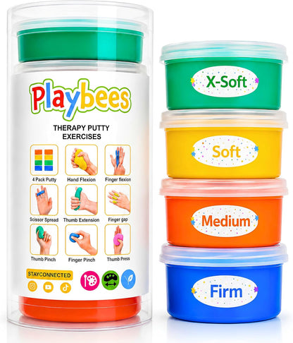Playbees Therapy Putty, Sensory Hand Exercise for Kids & Adults